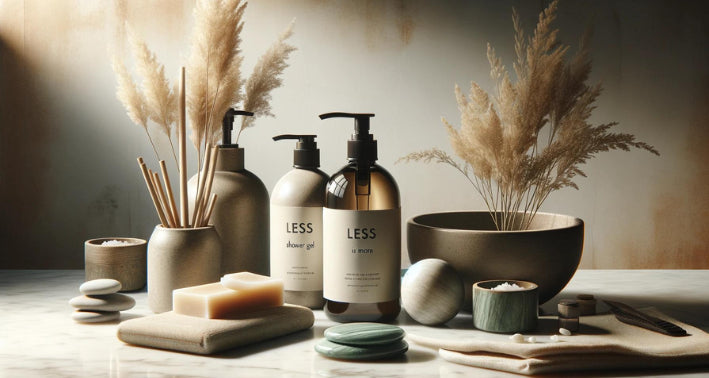 less is more difference soap shower gel