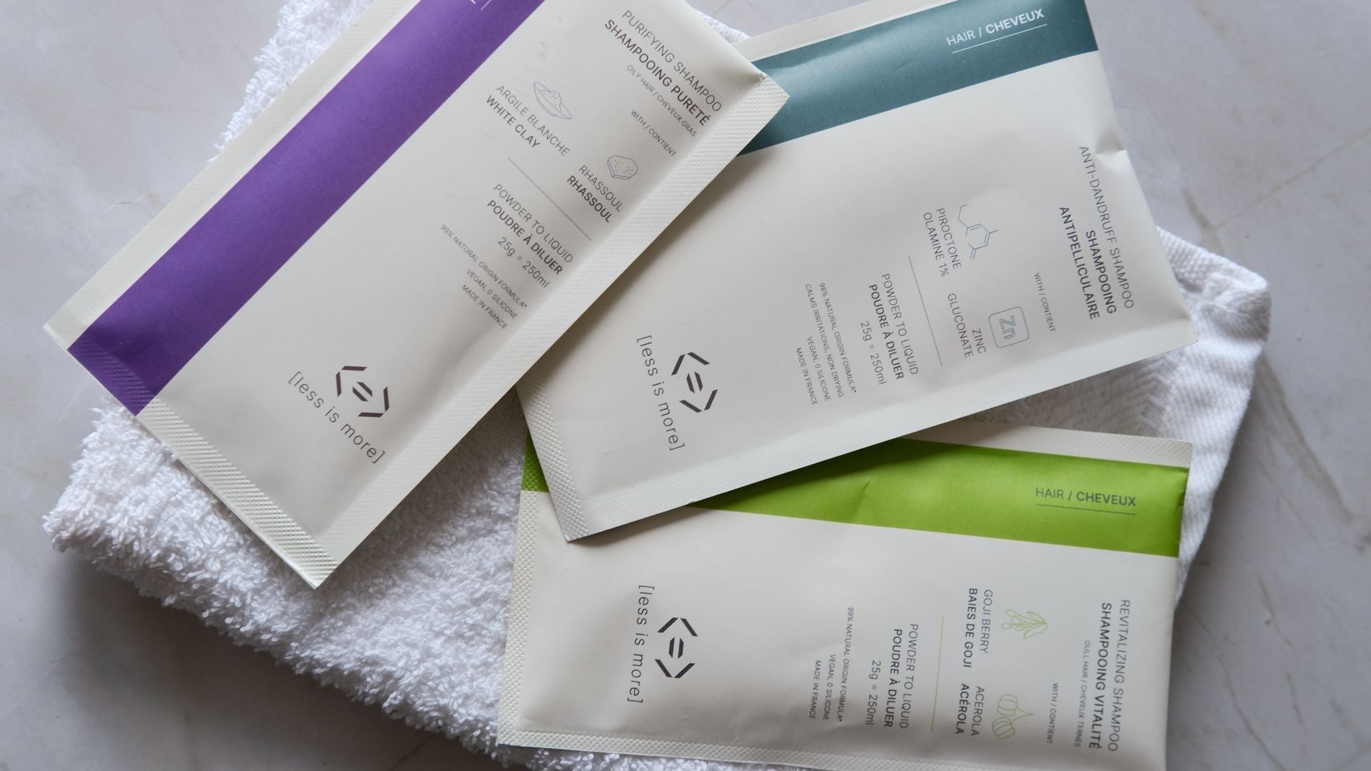 Less is more refill paper sachets