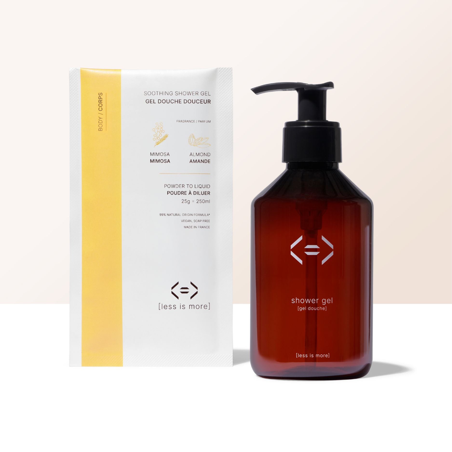 Set beruhigendes Duschgel + nachfüllbare Duschgelflasche