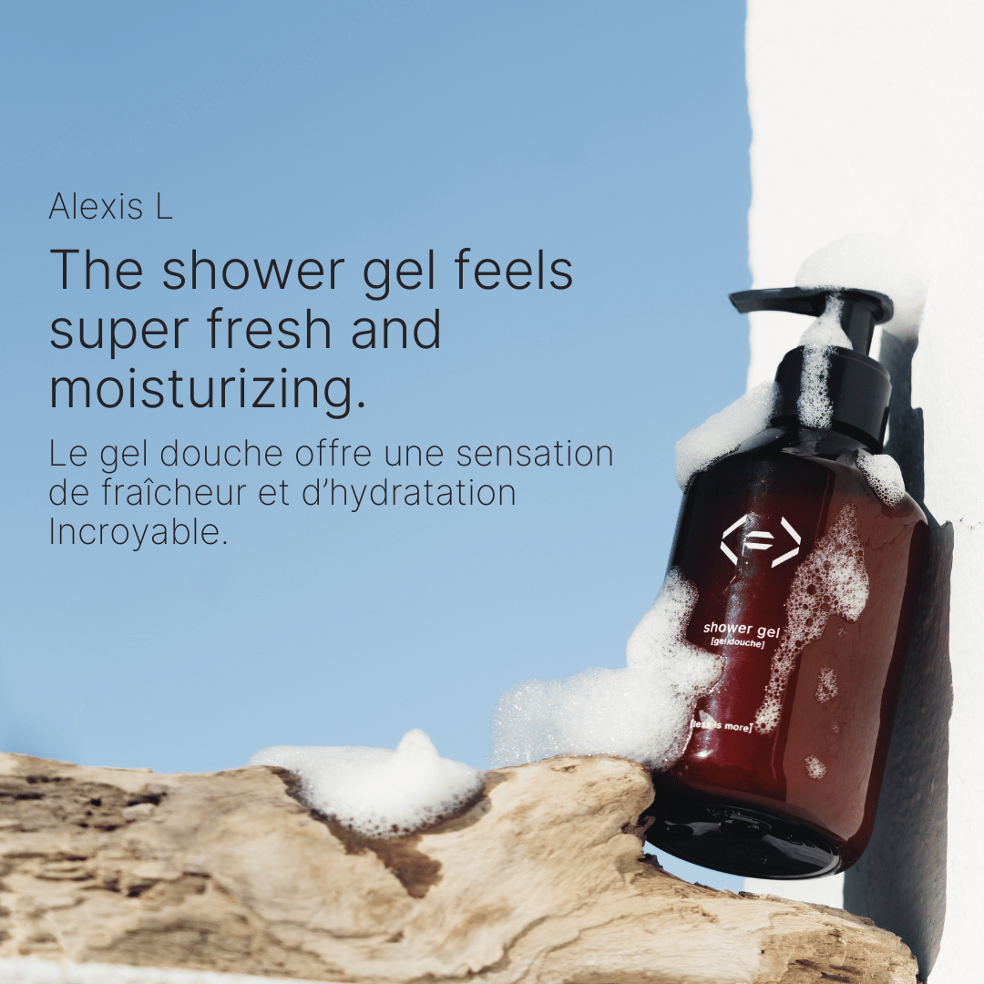 consumer testimonial shower gel