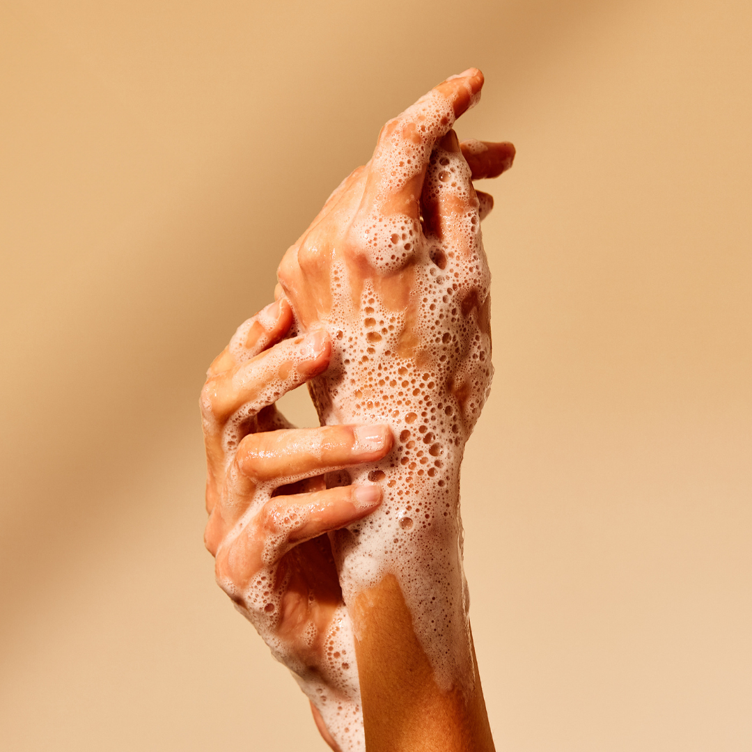 hand wash less is more