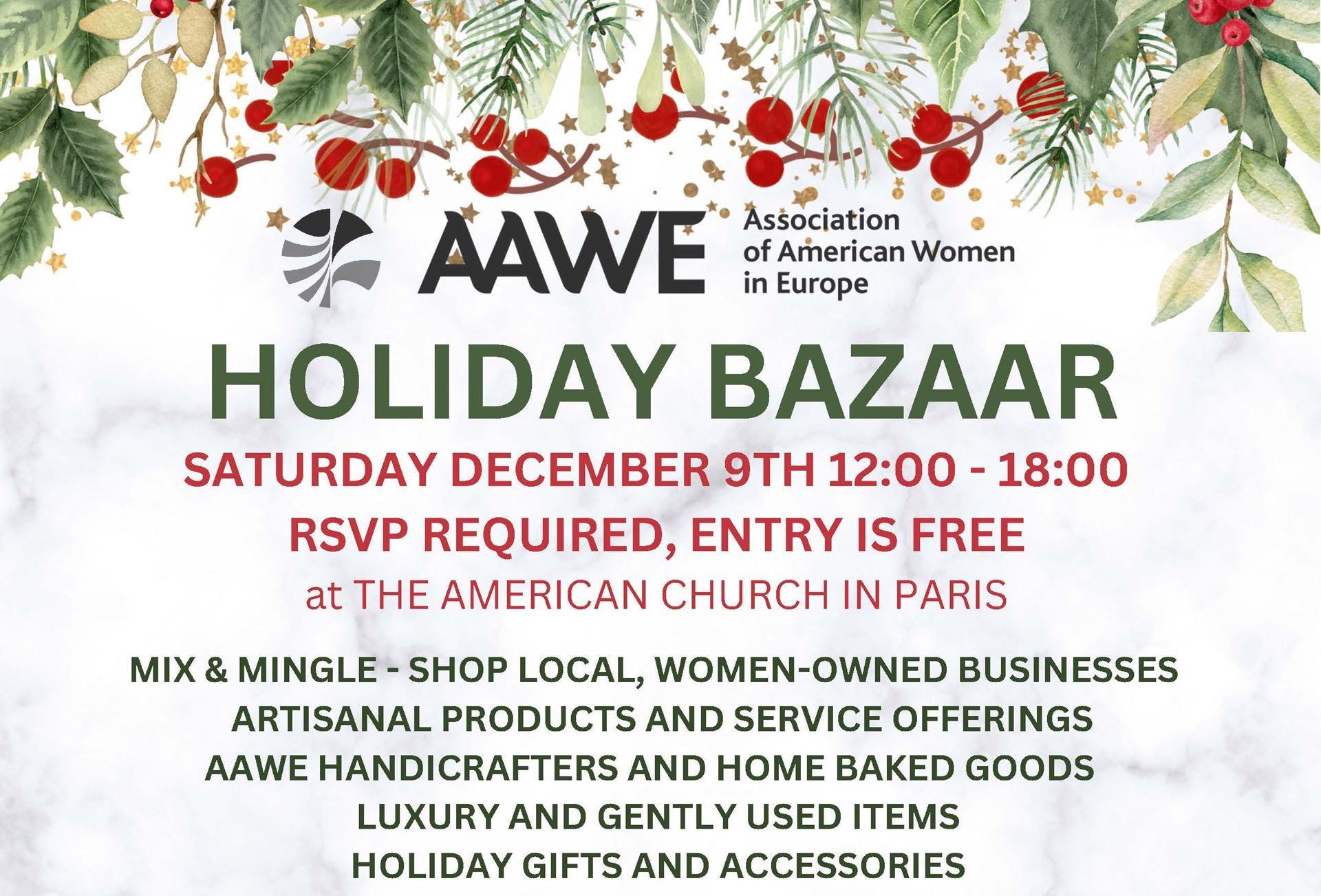 less is more at the AAWE Holiday Bazaar