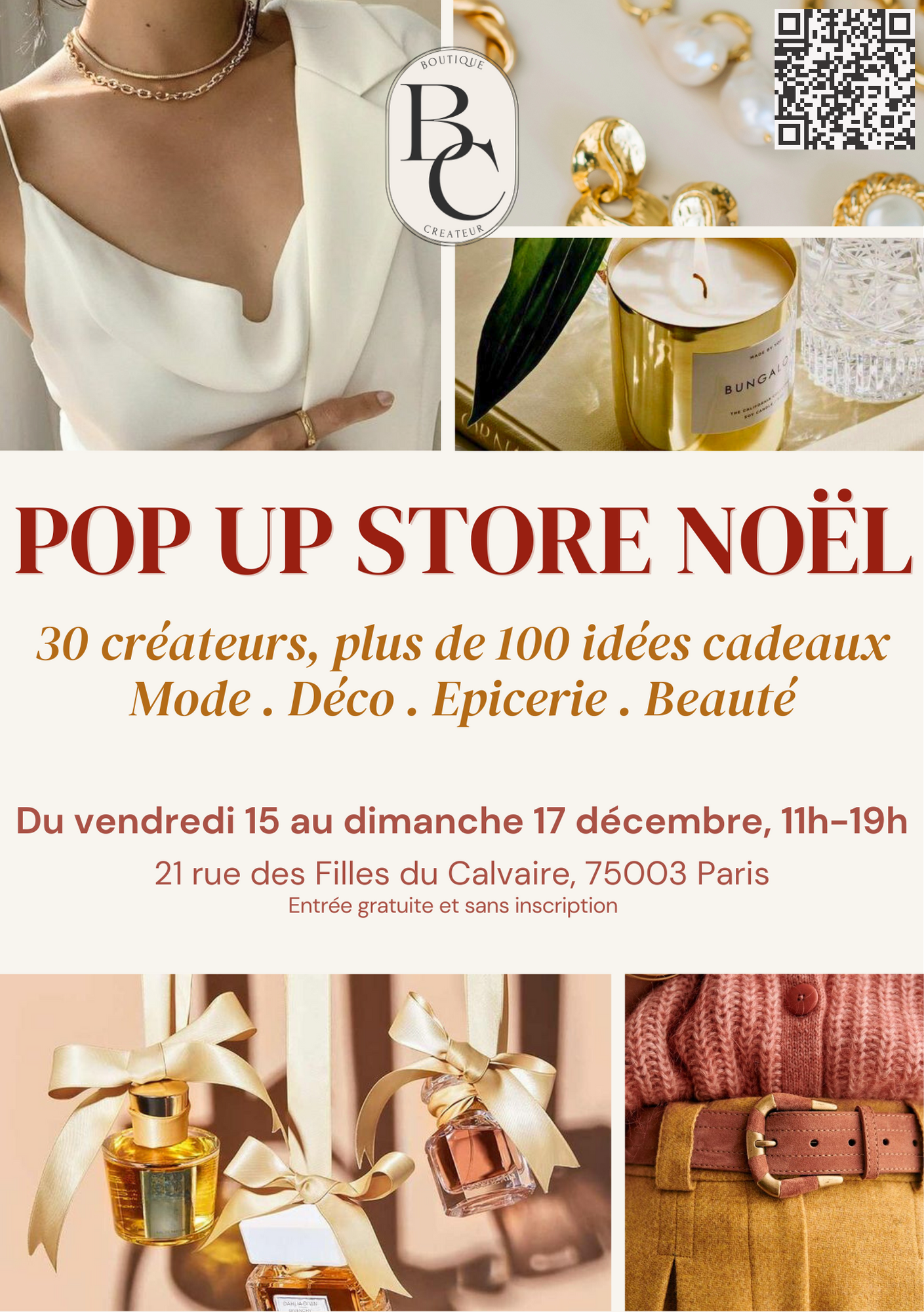 Treffen wir uns in der Pop-up-Boutique "Boutique de Créateurs" für ein paar Weihnachtseinkäufe!