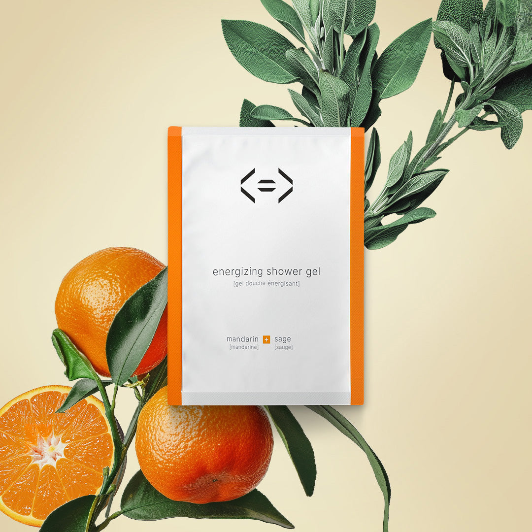 recharge gel douche énergie mandarine + sauge