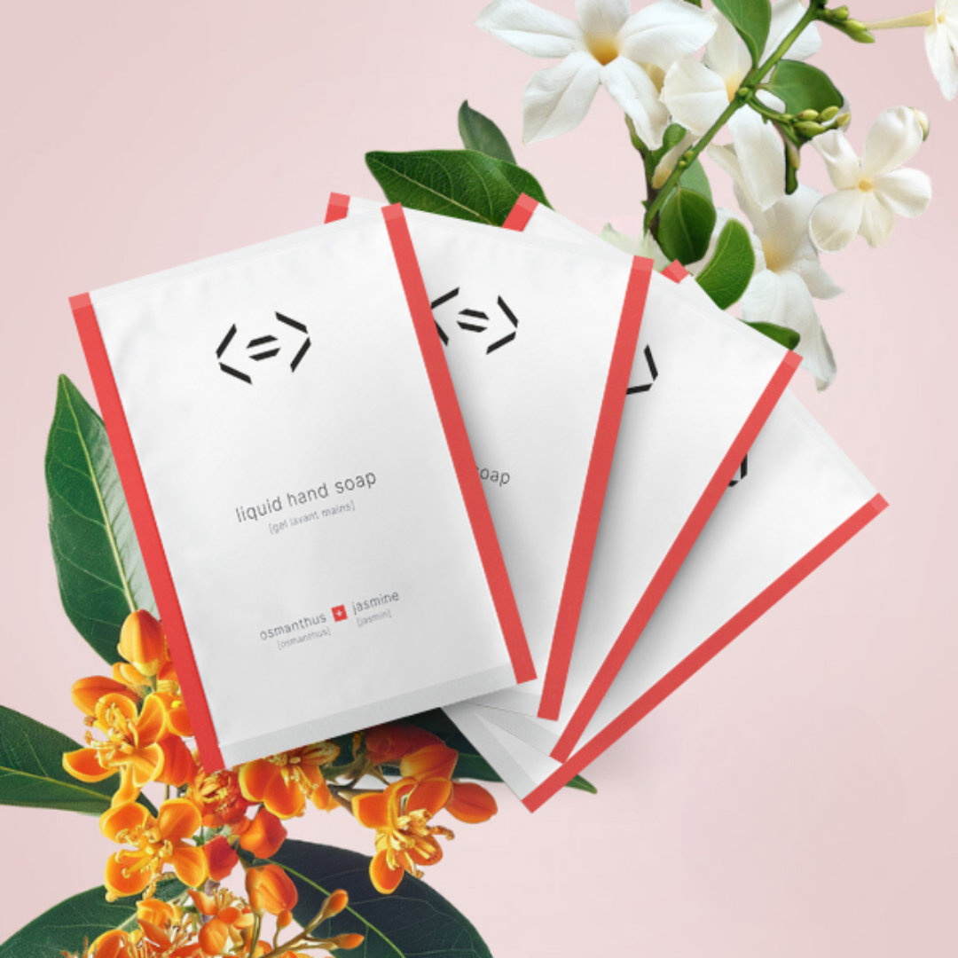 4 refills sensual liquid hand soap [osmanthus + jasmine]