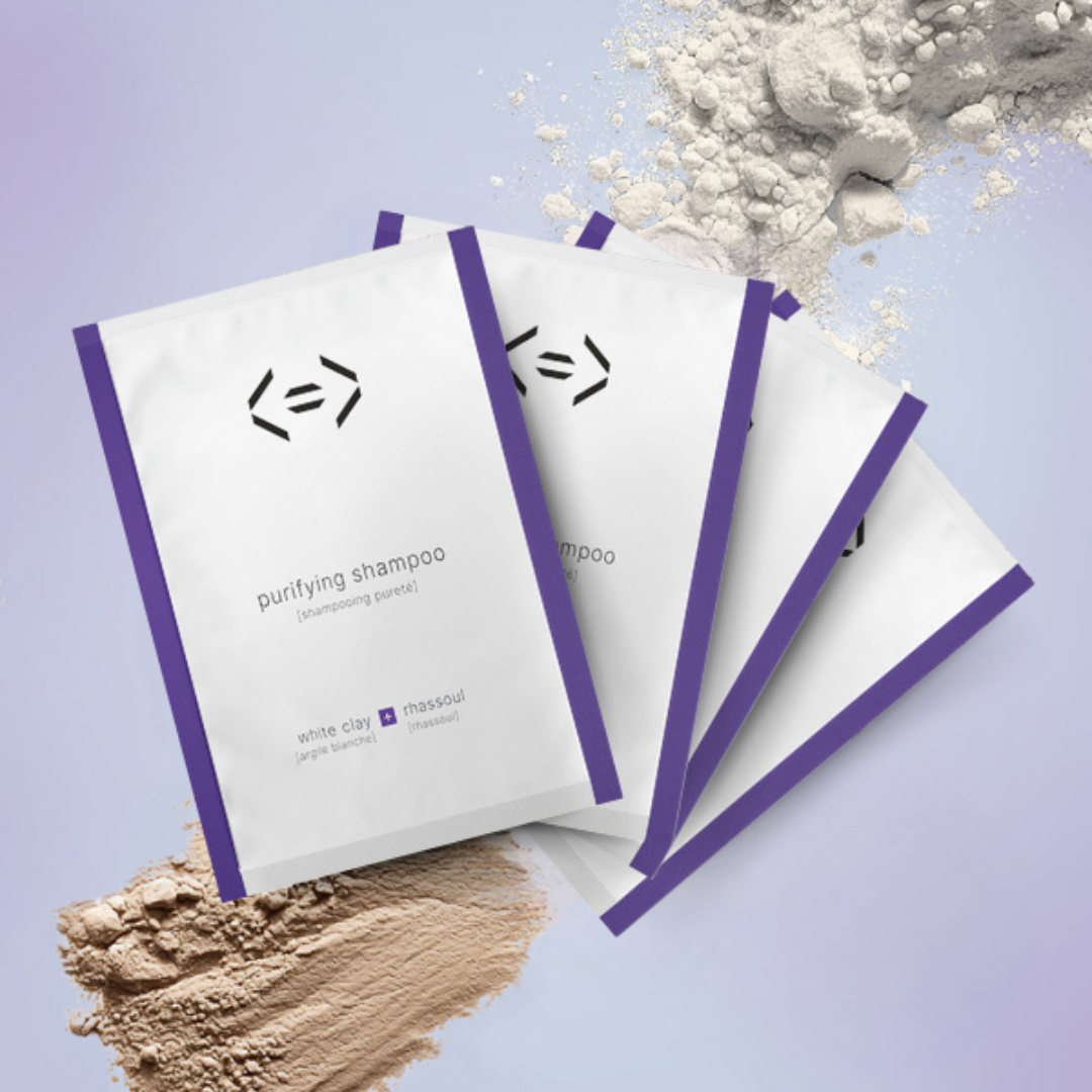 4 refills purifying shampoo [white clay + rhassoul]