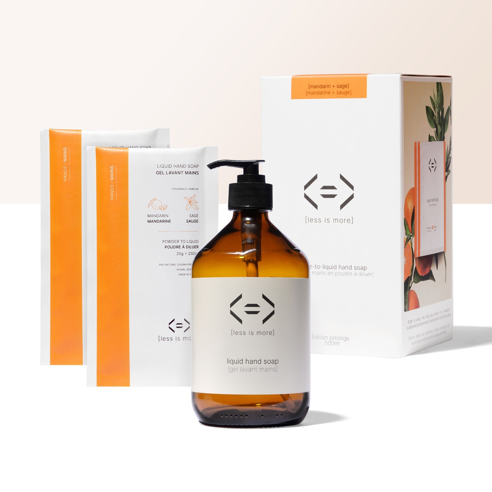 Prestige Set - Flüssighandseife 500 ml [Mandarine + Salbei]