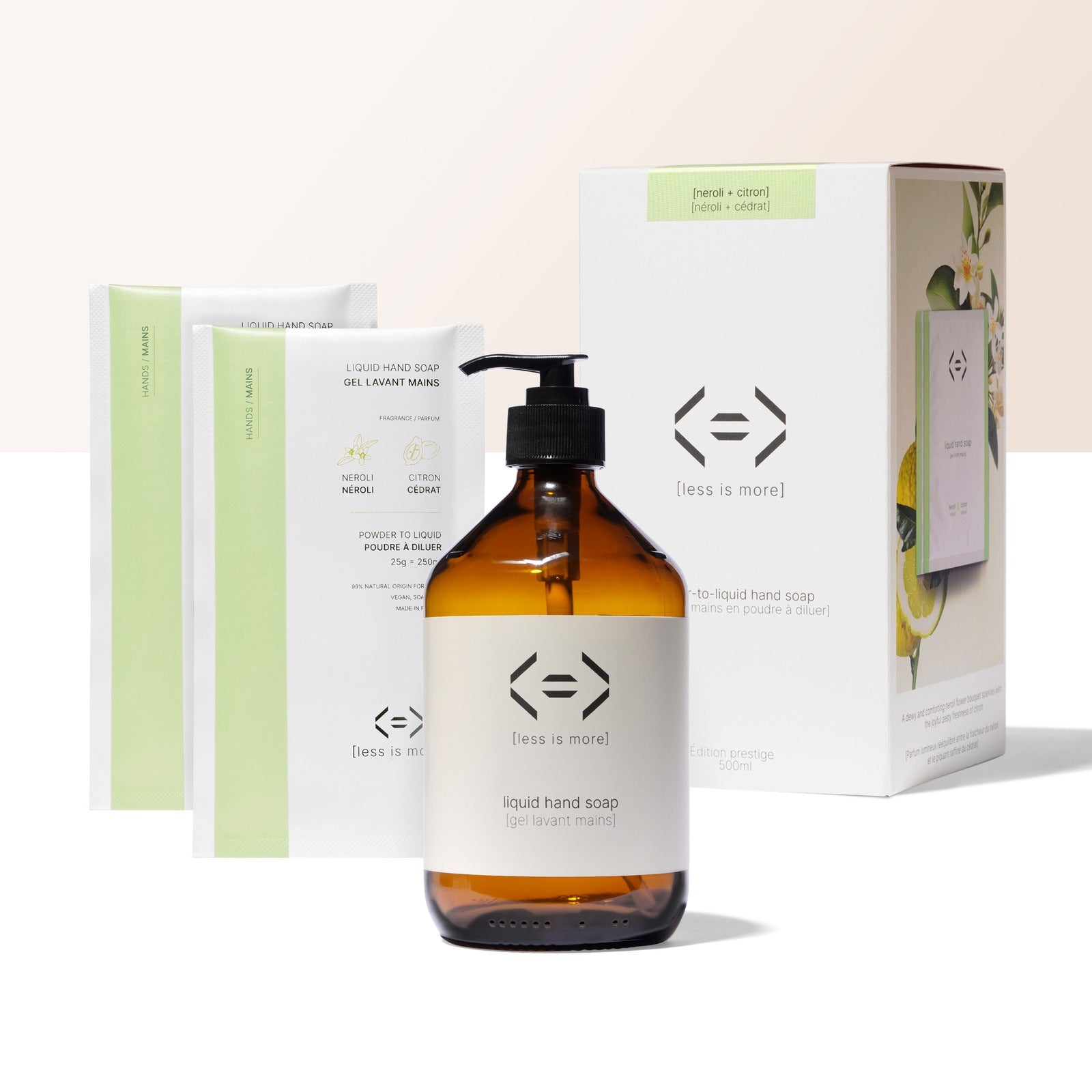 Prestige Set - flüssige Handseife 500 ml [Neroli + Zitrone]