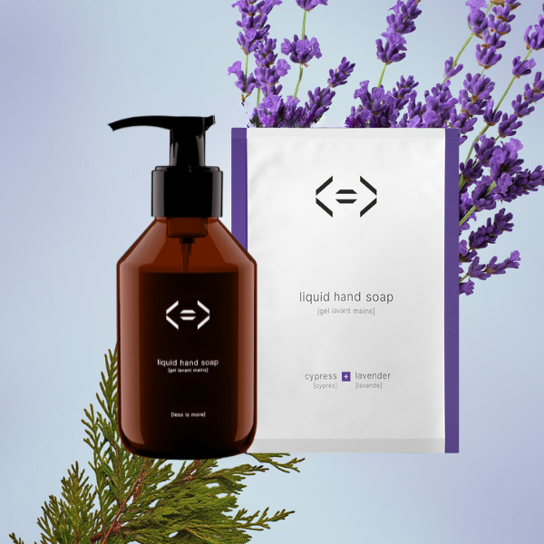 Kit purifying liquid hand soap + nachfüllbare Handseifenflasche (Auswahl)