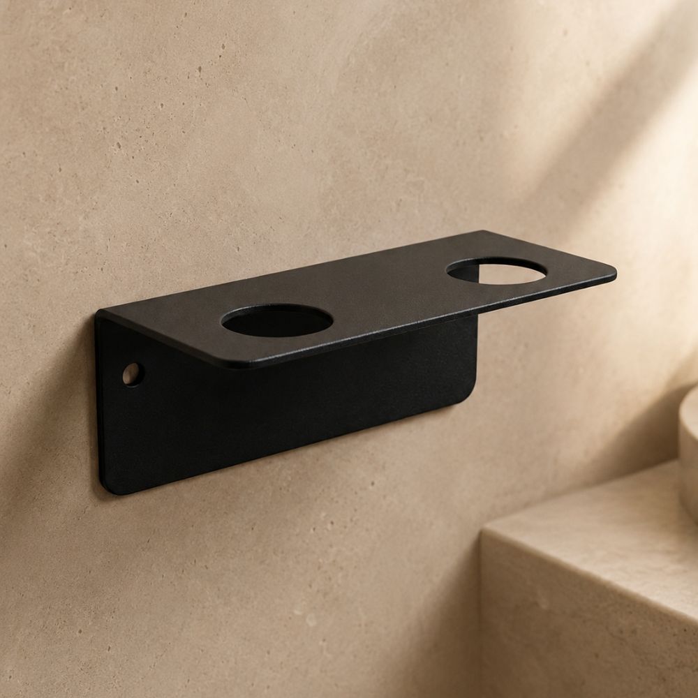 Double wall-mounted bottle holder