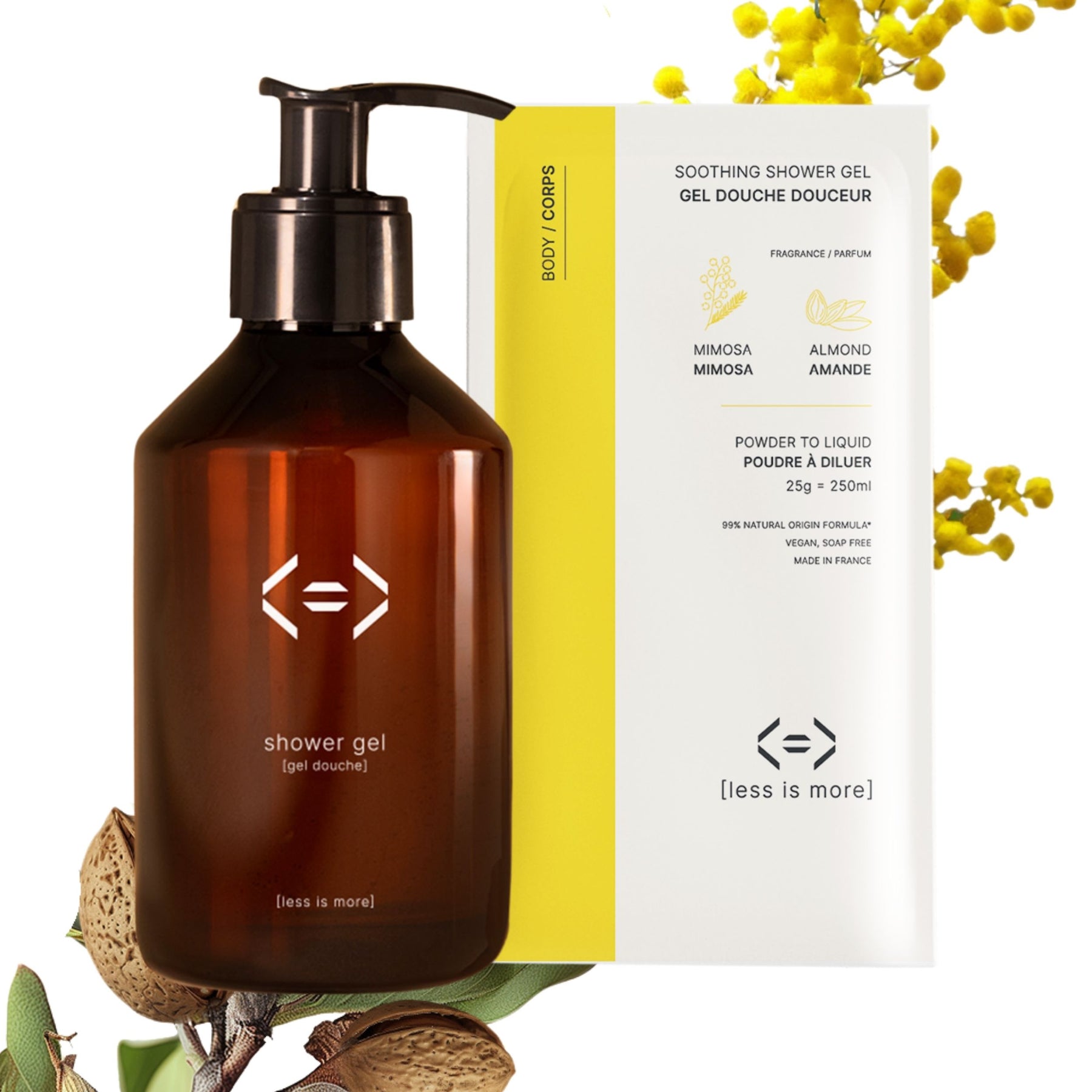 Set beruhigendes Duschgel + nachfüllbare Duschgelflasche 