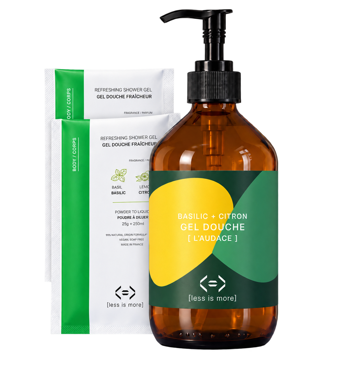 Chromessence Audace gel douche coffret prestige 500 ml [basilic + citron]