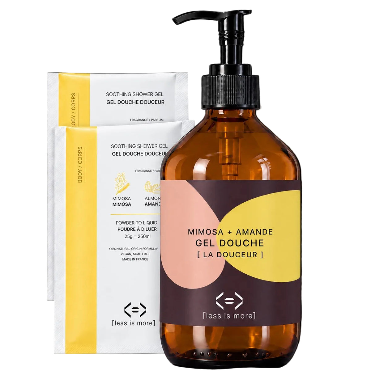 Chromessence Douceur gel douche coffret prestige 500 ml [mimosa + amande]