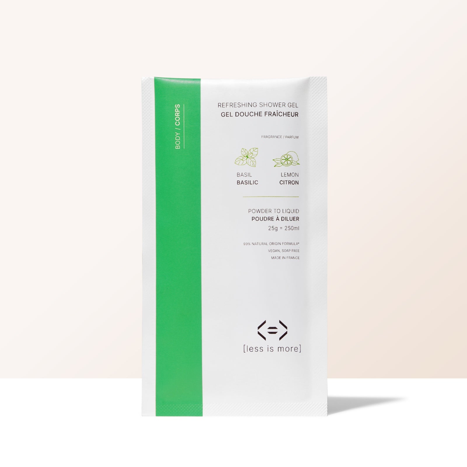Gel douche fraîcheur [basilic + citron] 
