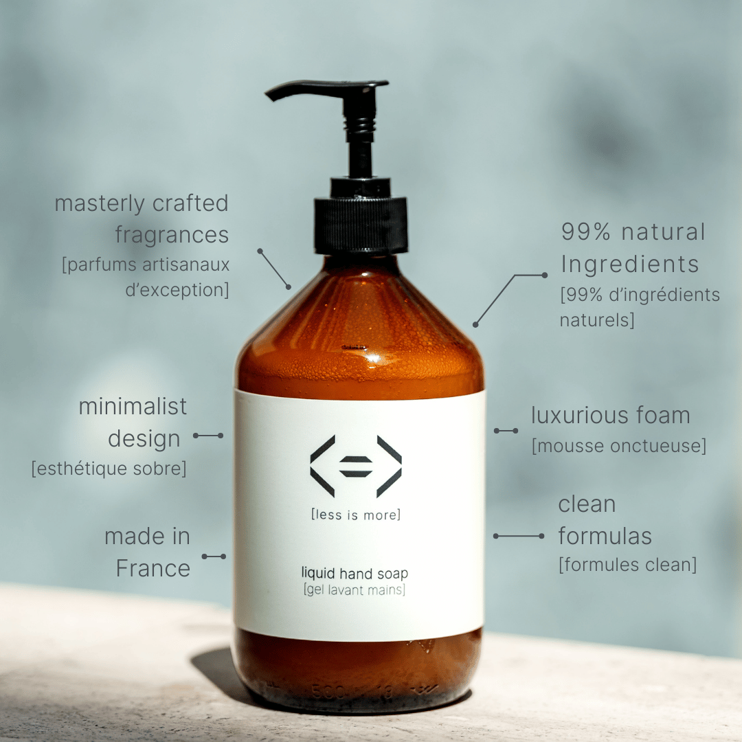 less is more hand soap benefits