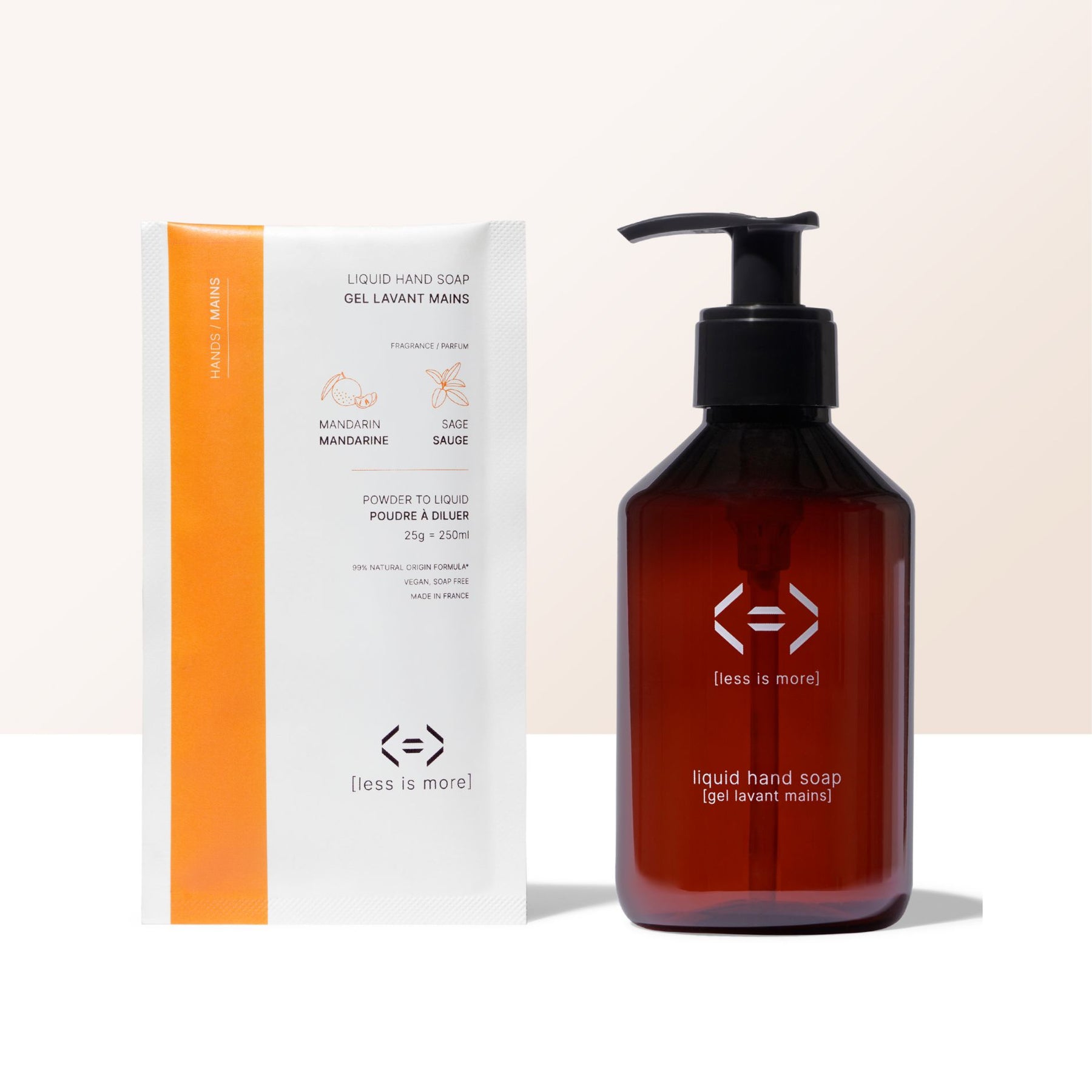 Set Saftige Flüssigseife + Nachfüllbare Handseifenflasche (wählen Sie aus)