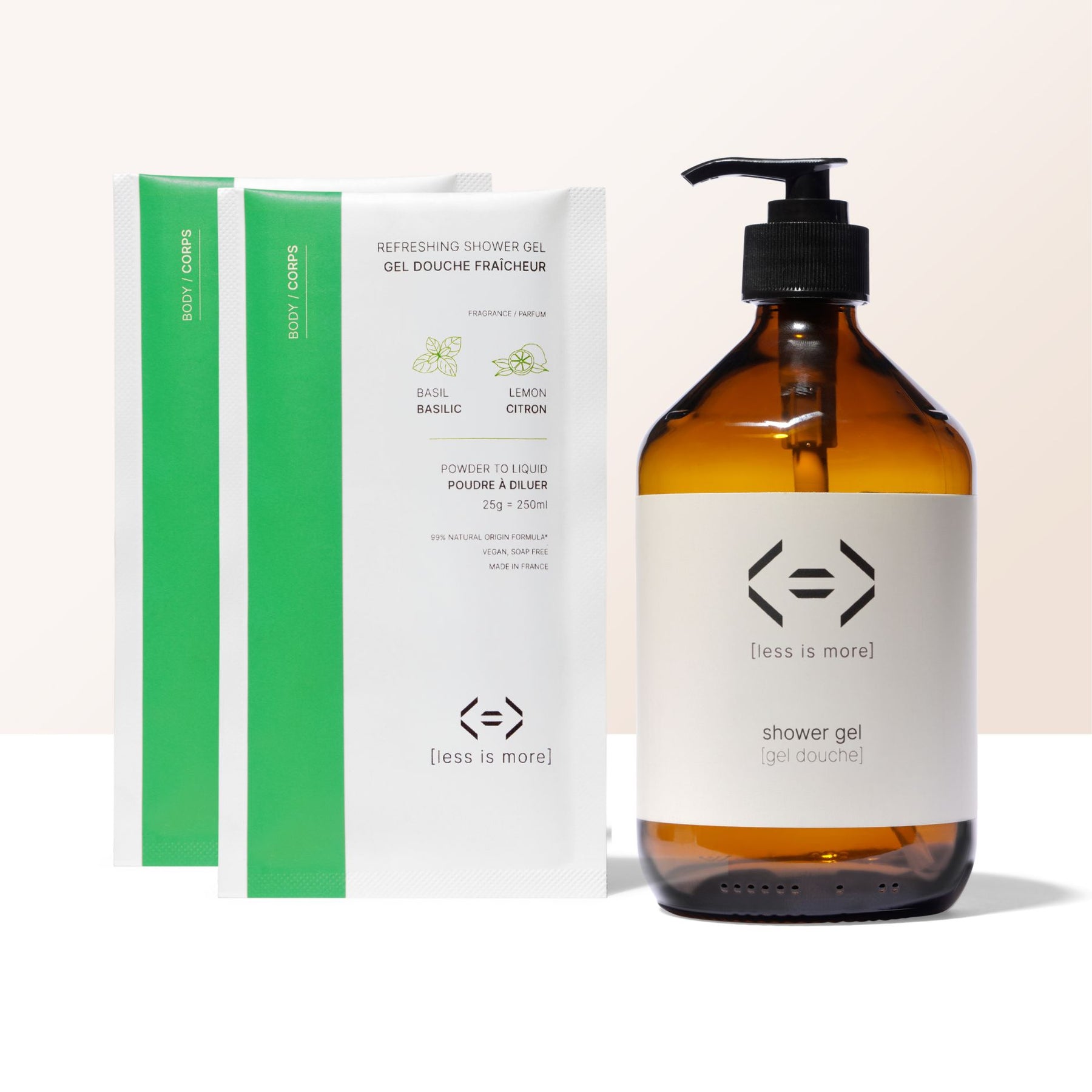 Prestige Edition - Erfrischendes Duschgel 500 ml [Basilikum + Zitrone]