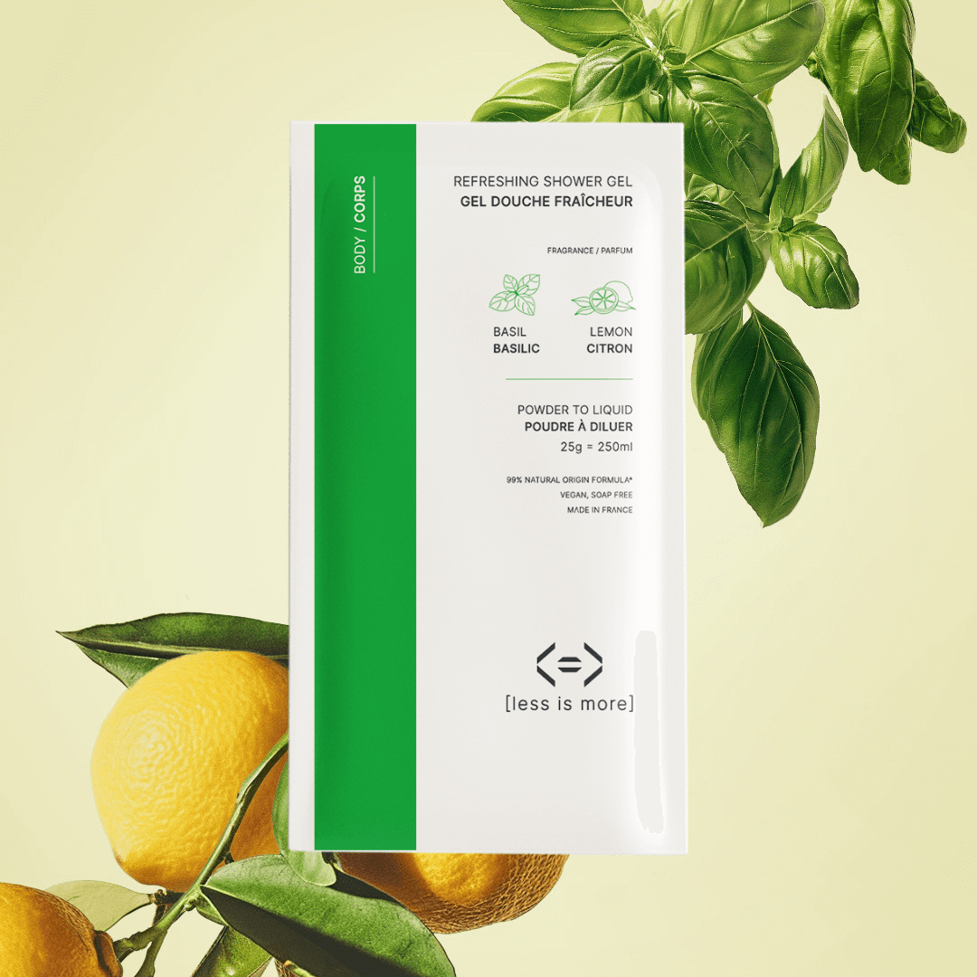 Gel douche fraîcheur [basilic + citron] 