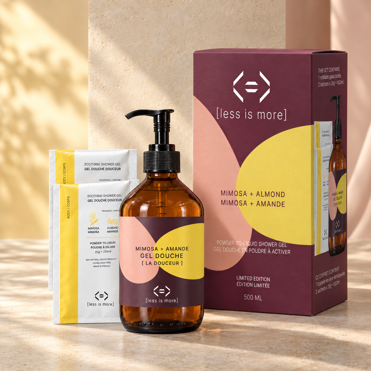 Chromessence Softness Shower Gel Prestige Set 500 ml [mimosa + almond]
