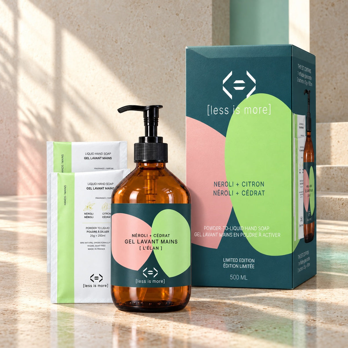 Chromessence Momentum Liquid Hand Soap Prestige Set 500 ml [neroli + citron]