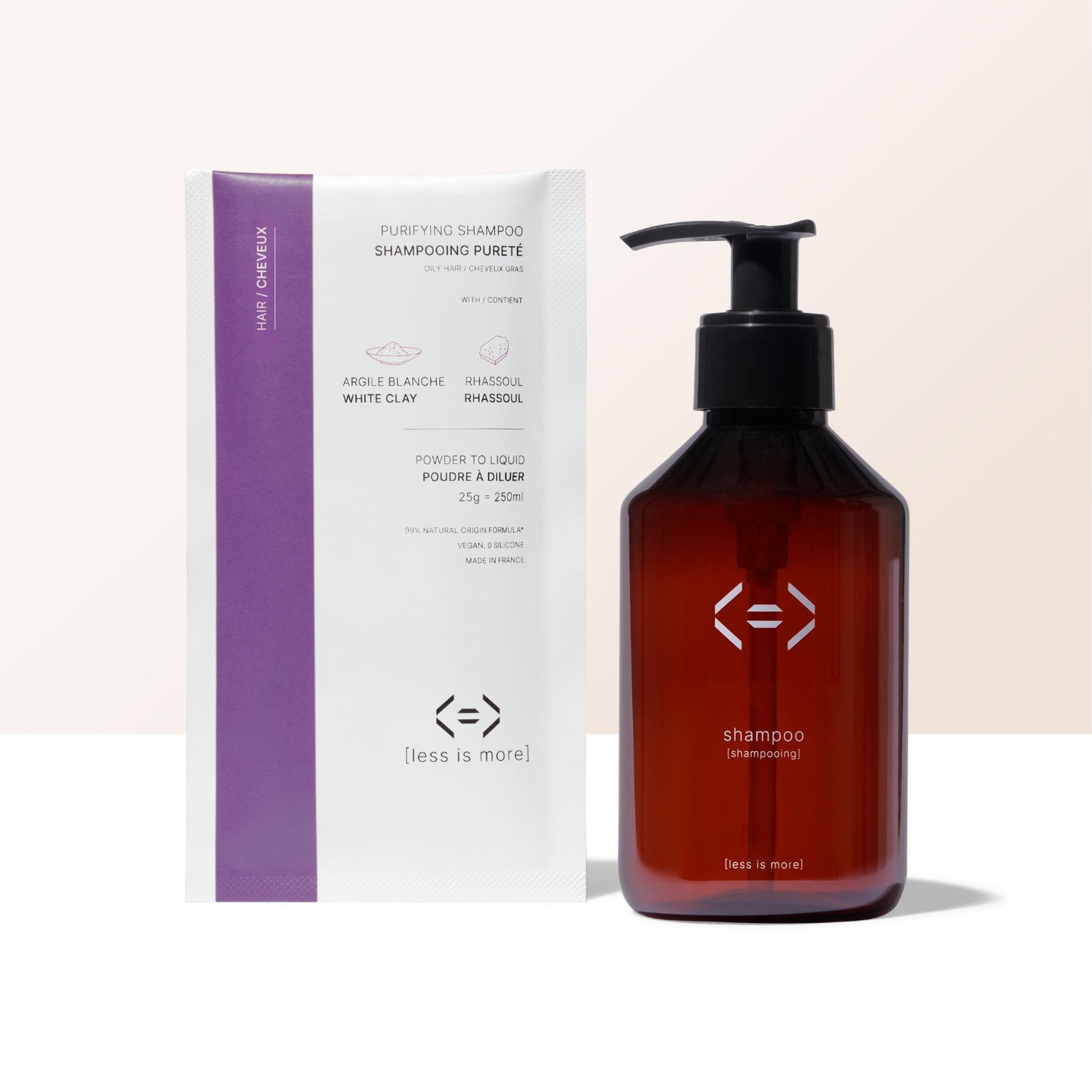 kit shampoing pureté + flacon shampoing rechargeable